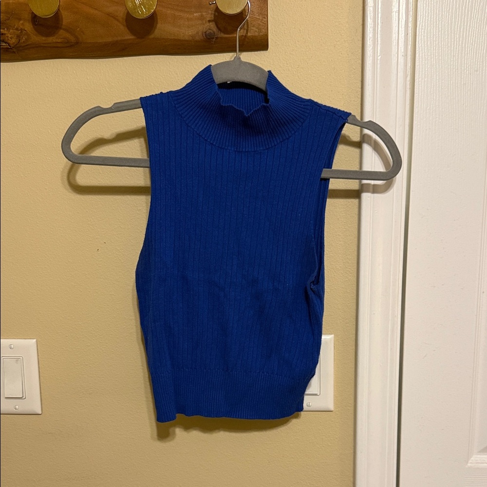 Wild Fable Blue Ribbed Tank Top